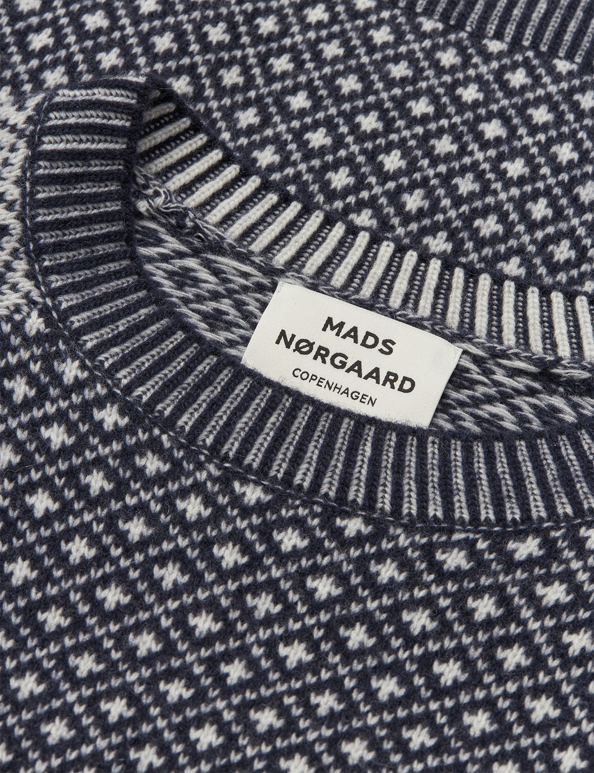 Super Wool Sofie Iceland Sweater, Sky Captain/Vanilla Ice
