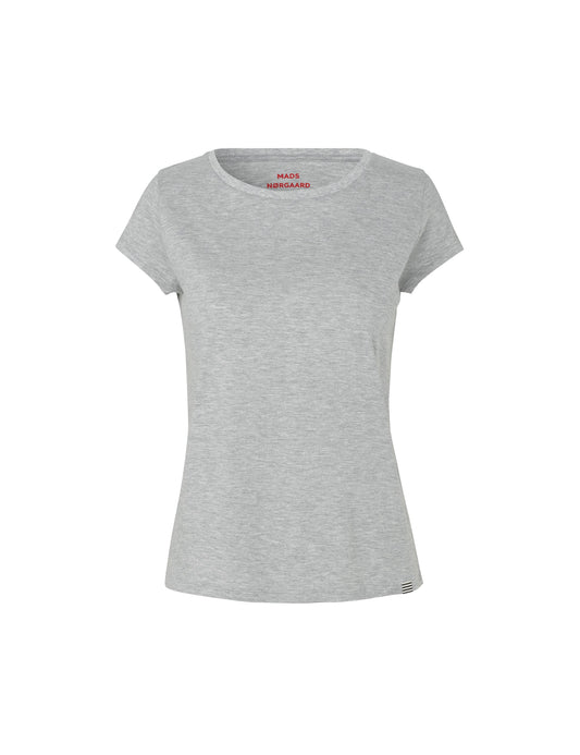 Organic Jersey Teasy Tee FAV, Grey Melange