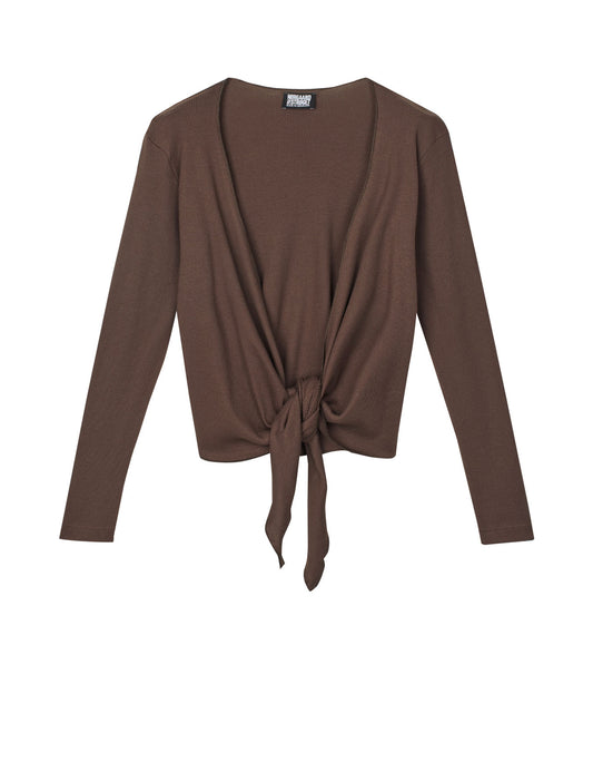 NPS Wrap Top Solid Colour, Brown