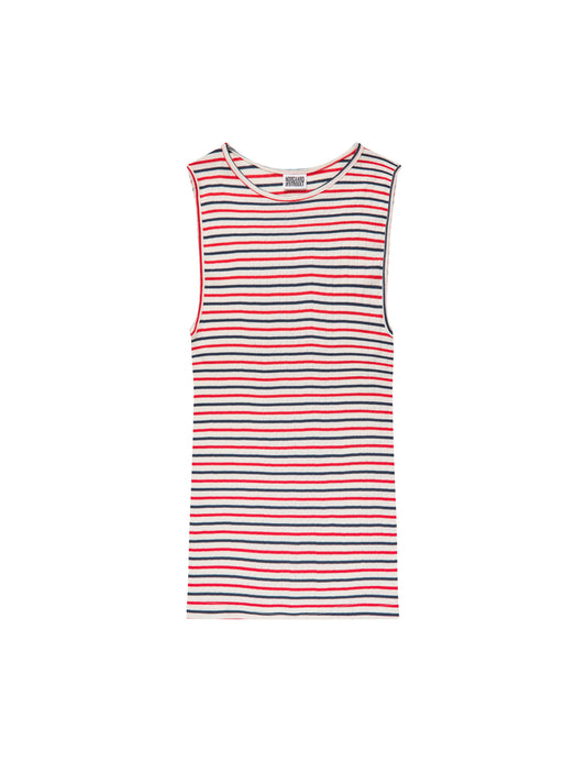 NPS Tank Top Tricolore, Ecru/Red/Marine