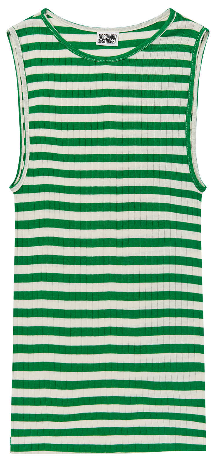 NPS Tank Top Broadway, Green/Ecru