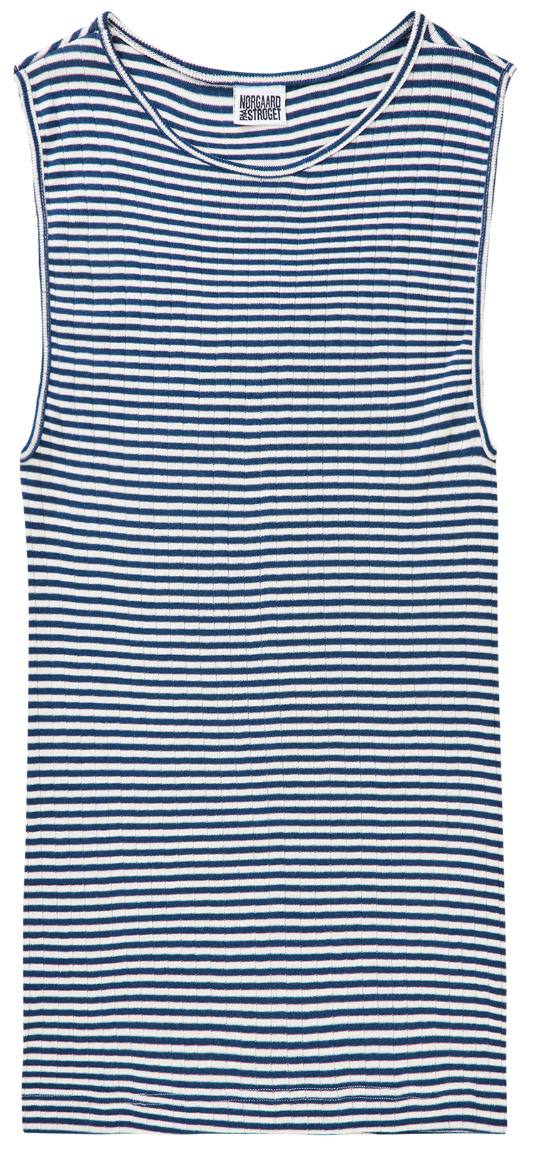 NPS Tank Top Fine Stripe, Marine/Ecru