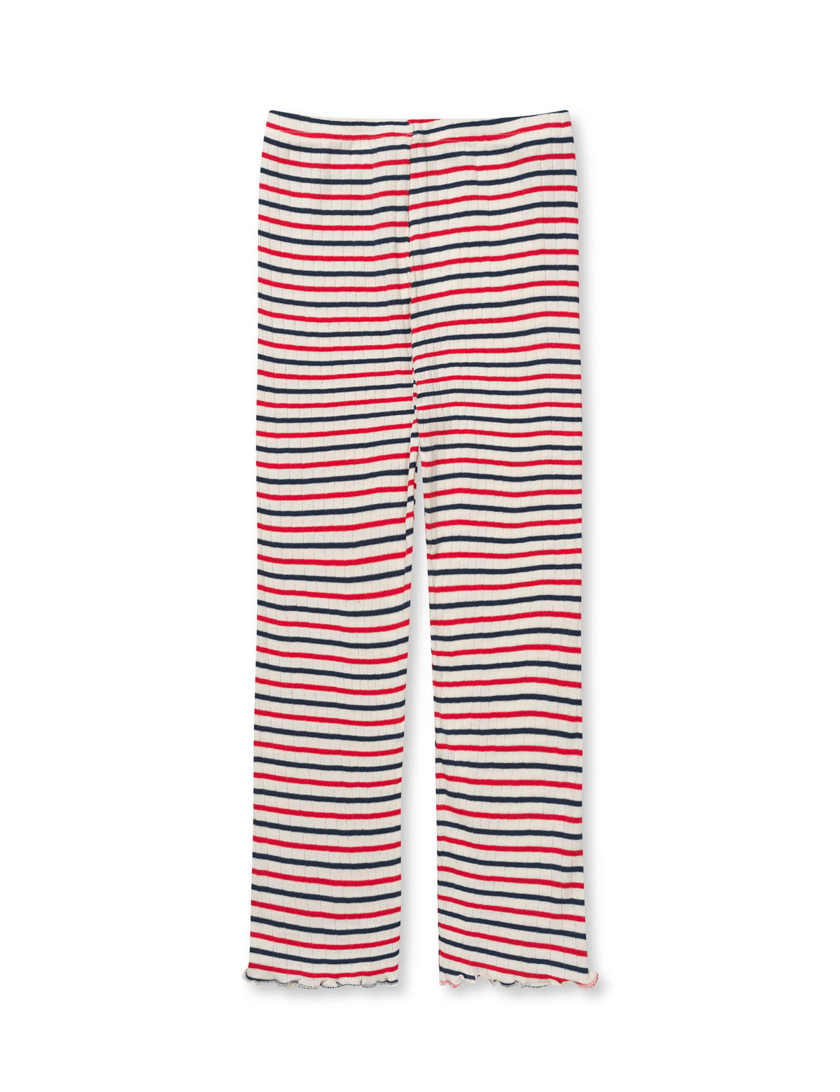 NPS Kids Frill Pants Tricolore, Ecru/Red/Marine