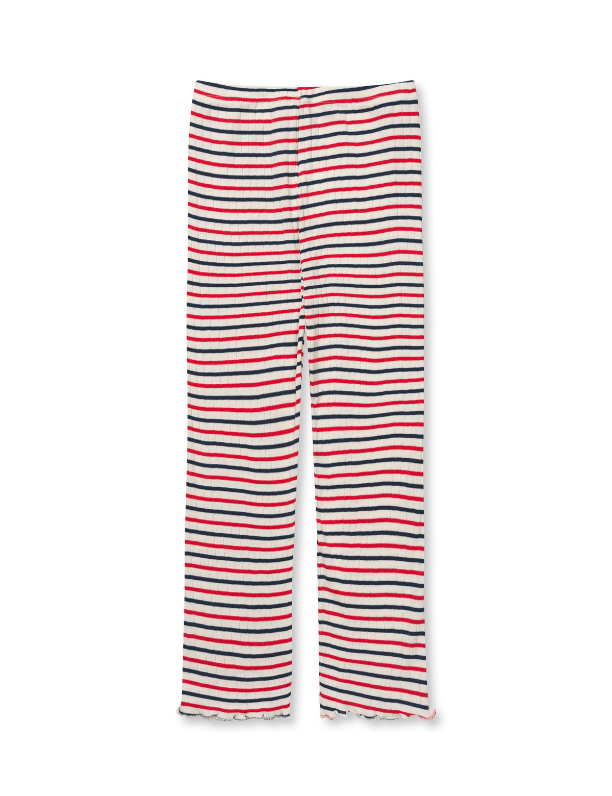 NPS Kids Frill Pants Tricolore, Ecru/Red/Marine