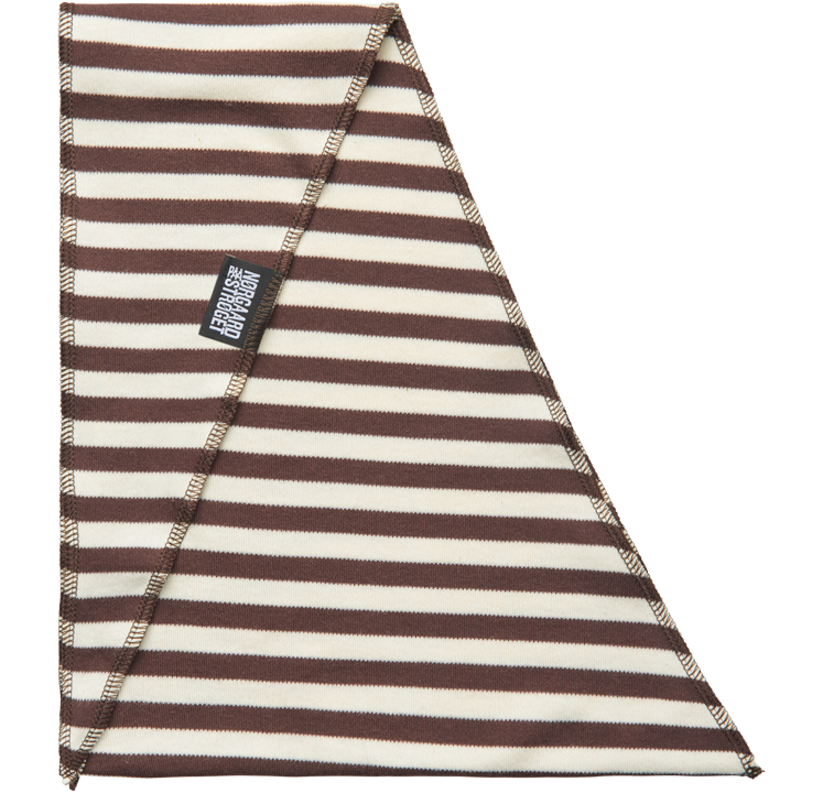 NPS Scarf Triangle, Brown/Ecru
