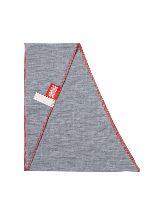 NPS Scarf Triangle Wool Caro Editions, Ligth Grey/Peach