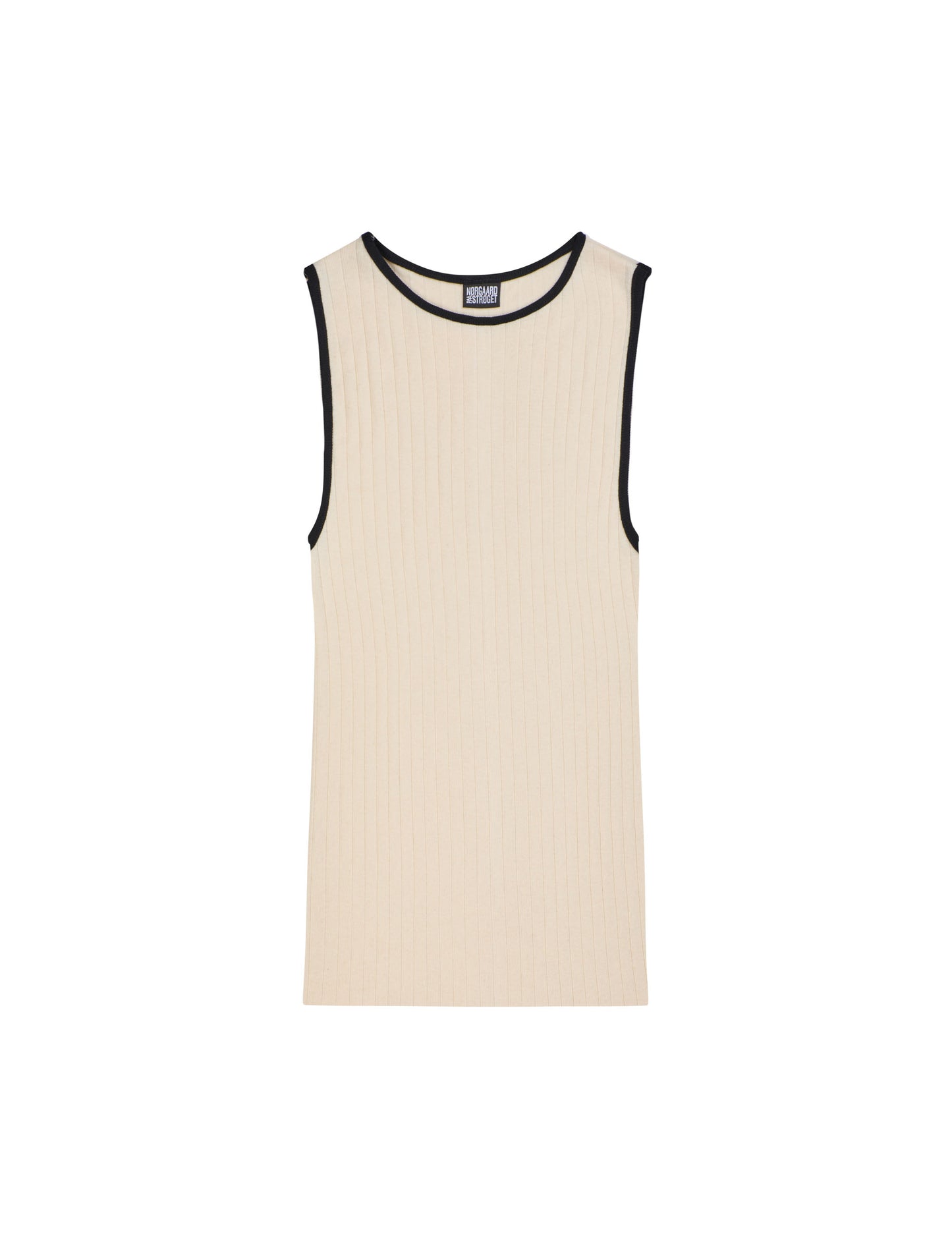 NPS Tank Top Kontrast, Ecru/Black
