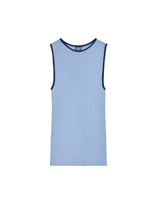NPS Tank Top Kontrast, Powder Blue/Marine