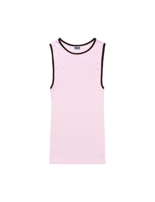 NPS Tank Top Kontrast, Rose/Brown
