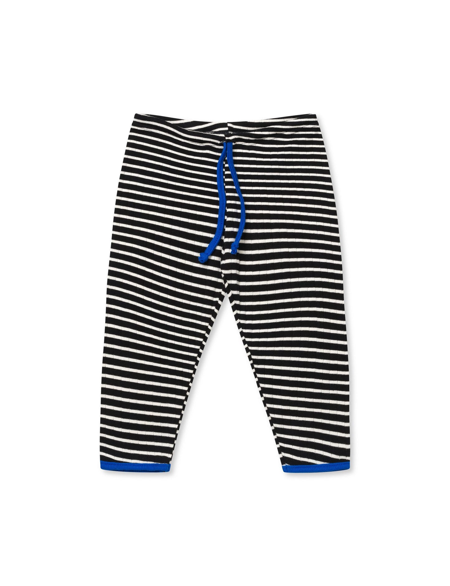 NPS Baby Pants To Tie NPS Stripes, Black/Ecru