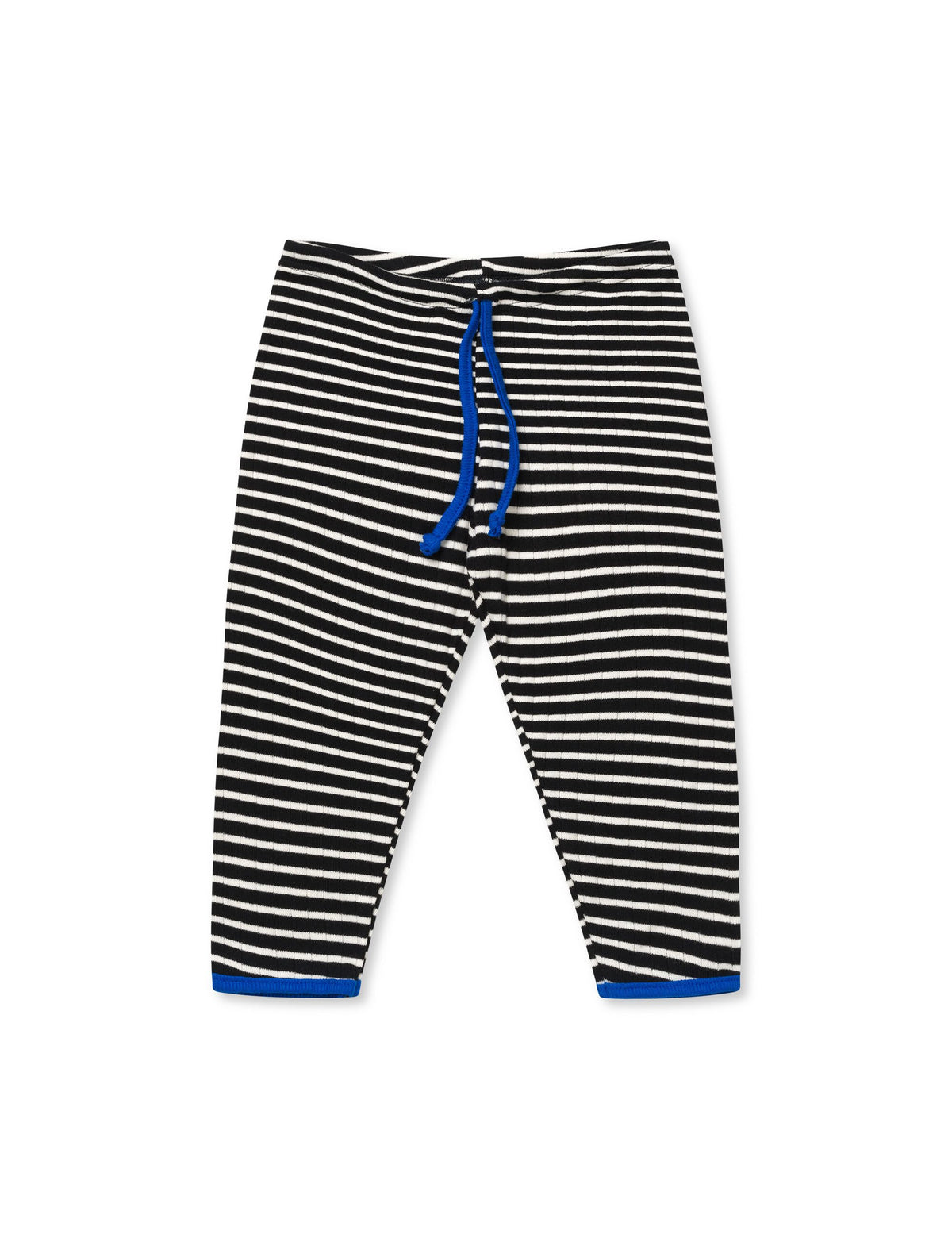 NPS Baby Pants To Tie NPS Stripes, Black/Ecru