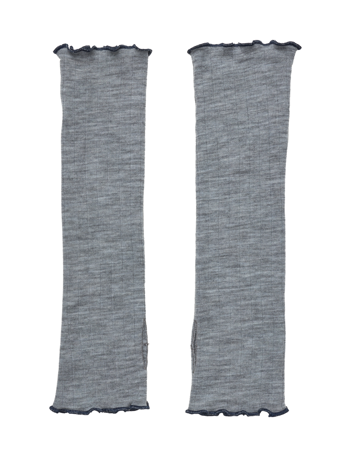 NPS x ELLE Wristwarmer Wool, Grey Mel/Marine