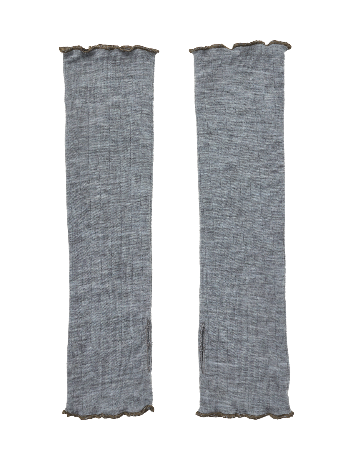 NPS x ELLE Wristwarmer Wool, Grey Mel/Capers