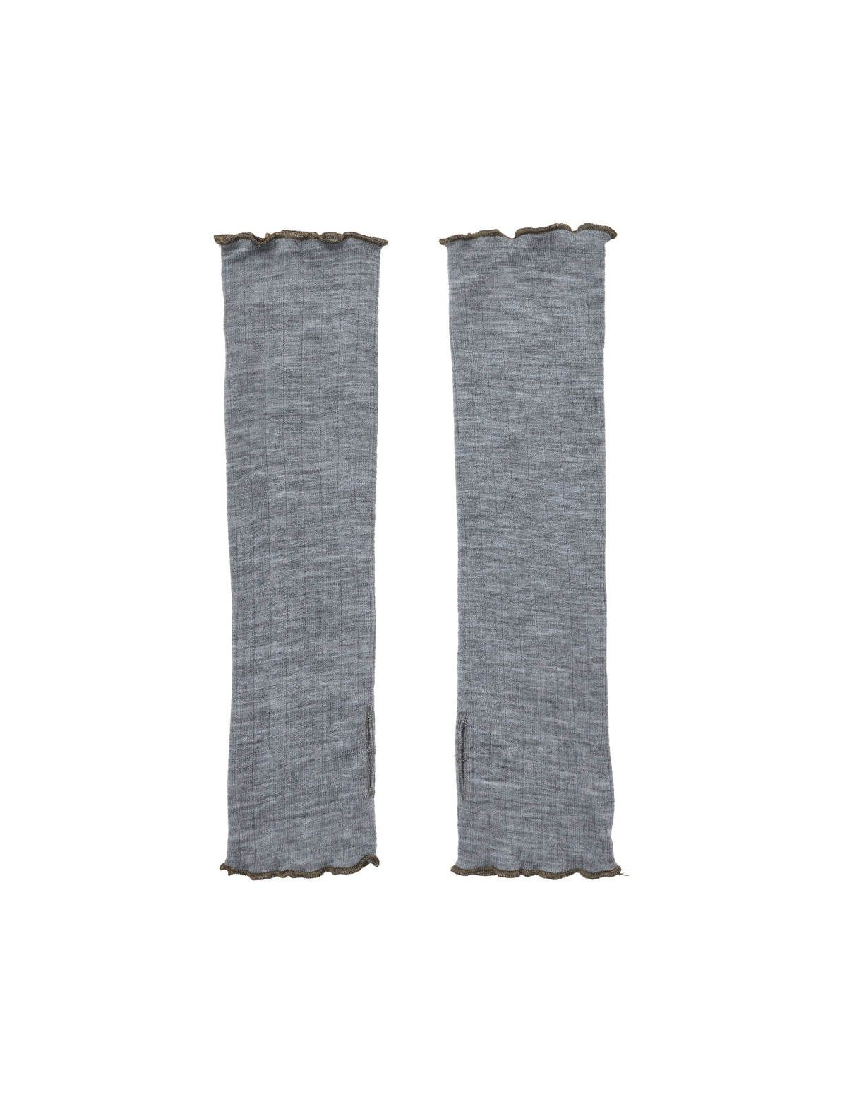 NPS x ELLE Wristwarmer Wool, Grey Mel/Capers