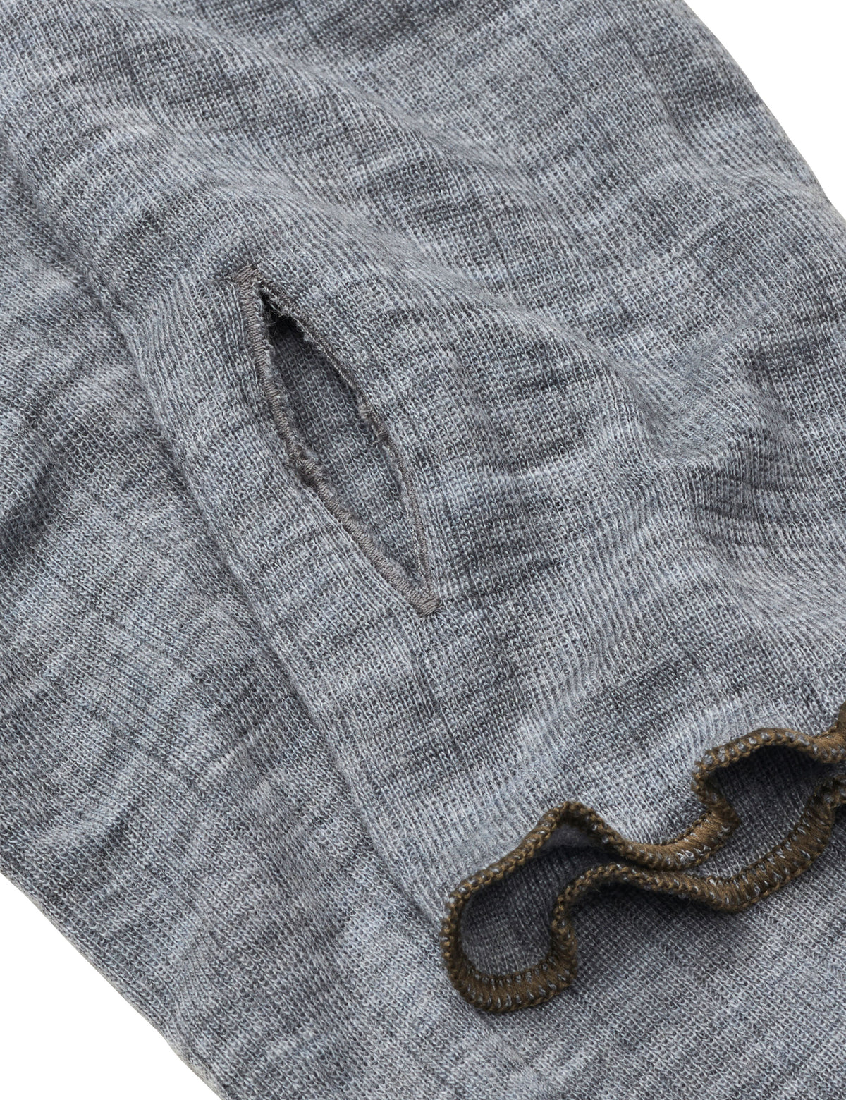NPS x ELLE Wristwarmer Wool, Grey Mel/Capers