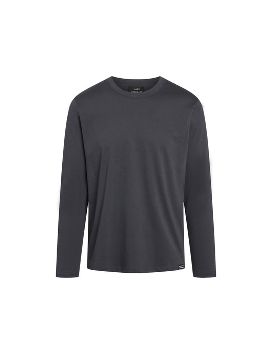 Fine Jersey Thor Tee LS, Dark Grey