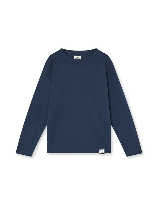 Fine Jersey Thorlino L/S Tee FAV,  Navy