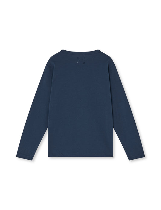 Fine Jersey Thorlino L/S Tee FAV,  Navy