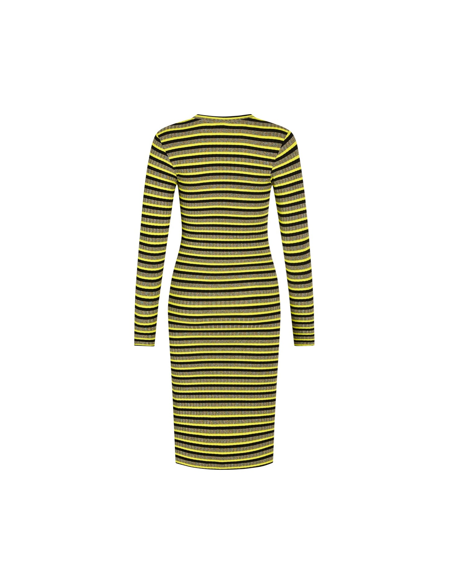 5x5 Lurex Stripe Duba Dress,  5x5 Stripe Winter Moss