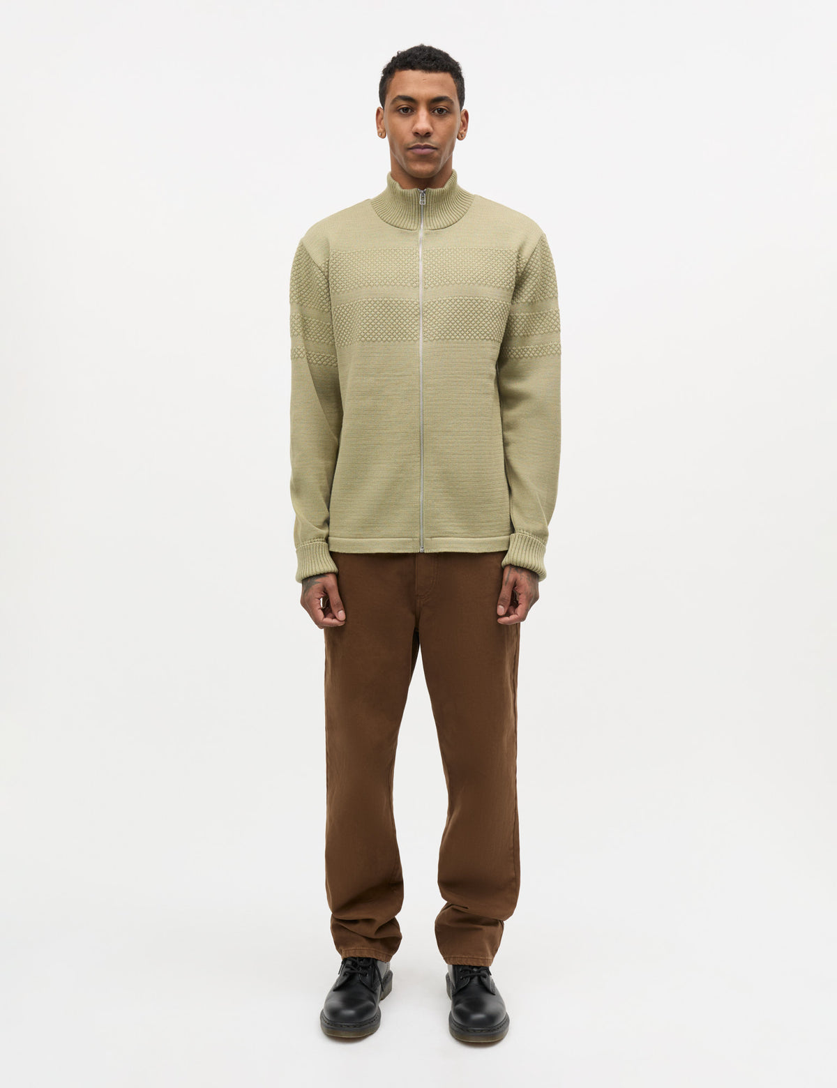 Wool Klemens Zip Knit, Overland Trek