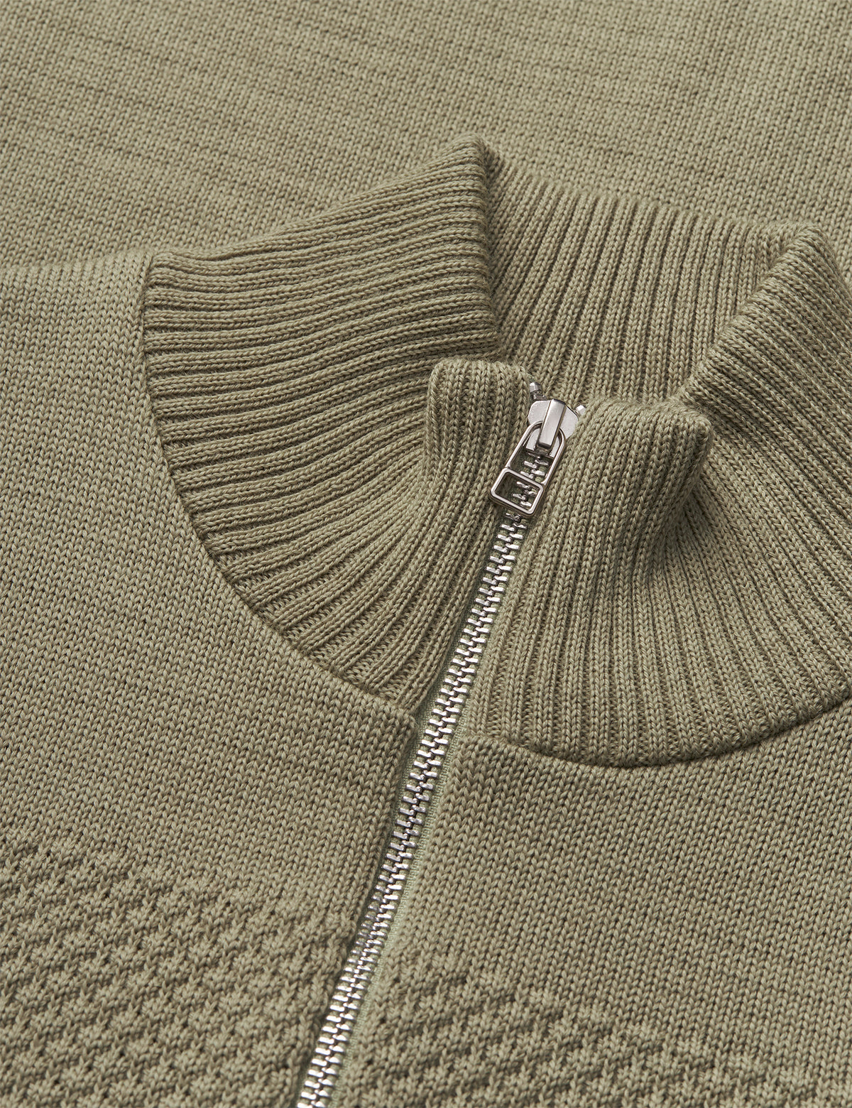 Wool Klemens Zip Knit, Overland Trek