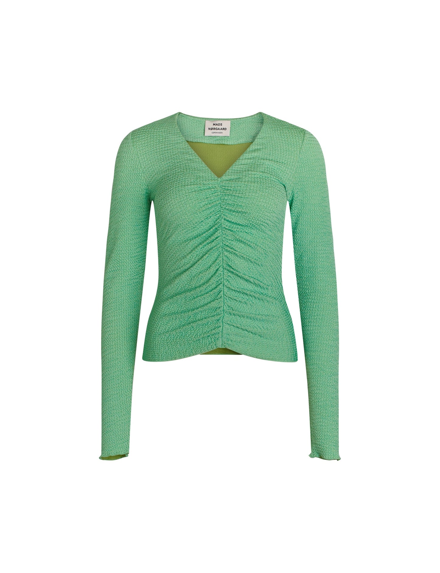 Flex Crepe Shear Top,  Light Grass Green