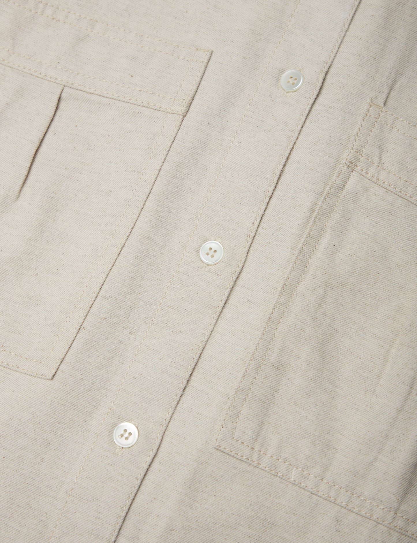 Linen Denim Bea Shirt, Whitecap Grey