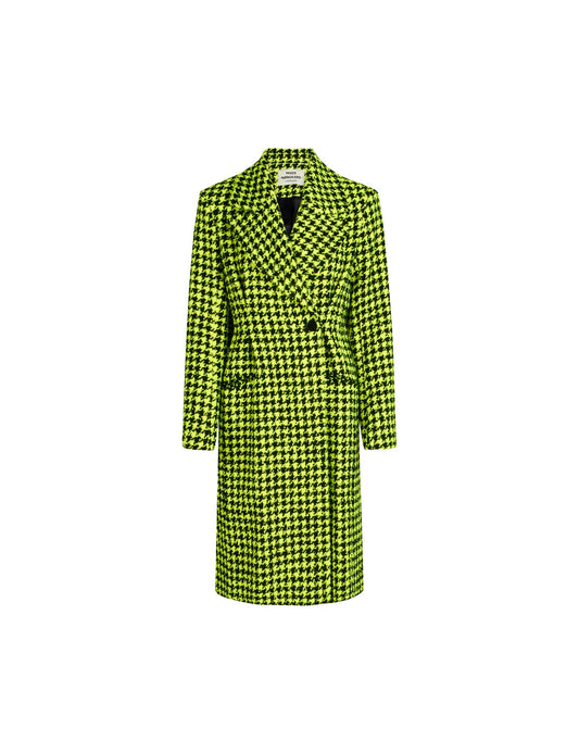 Perla Cleve Coat, Evening Primrose / Black