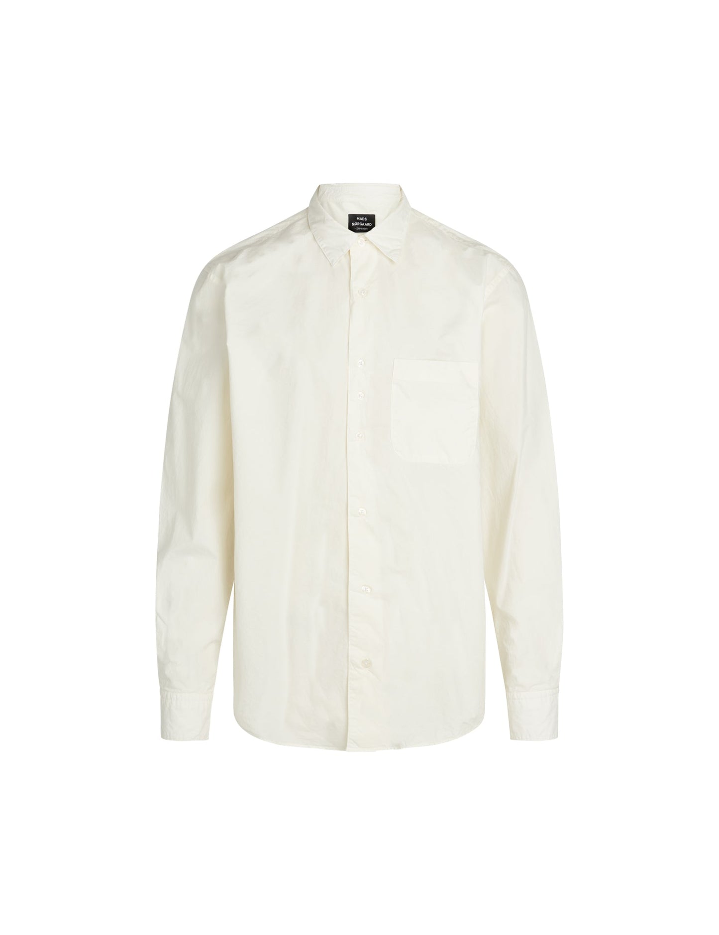 Cotton Poplin Malte Shirt,  Marshmallow