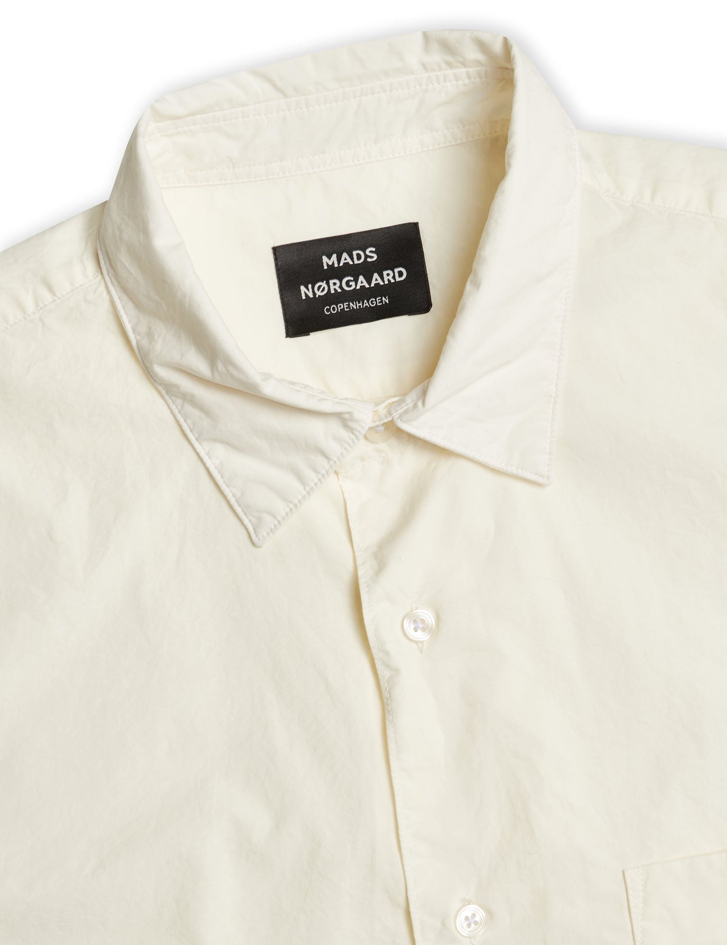 Cotton Poplin Malte Shirt,  Marshmallow