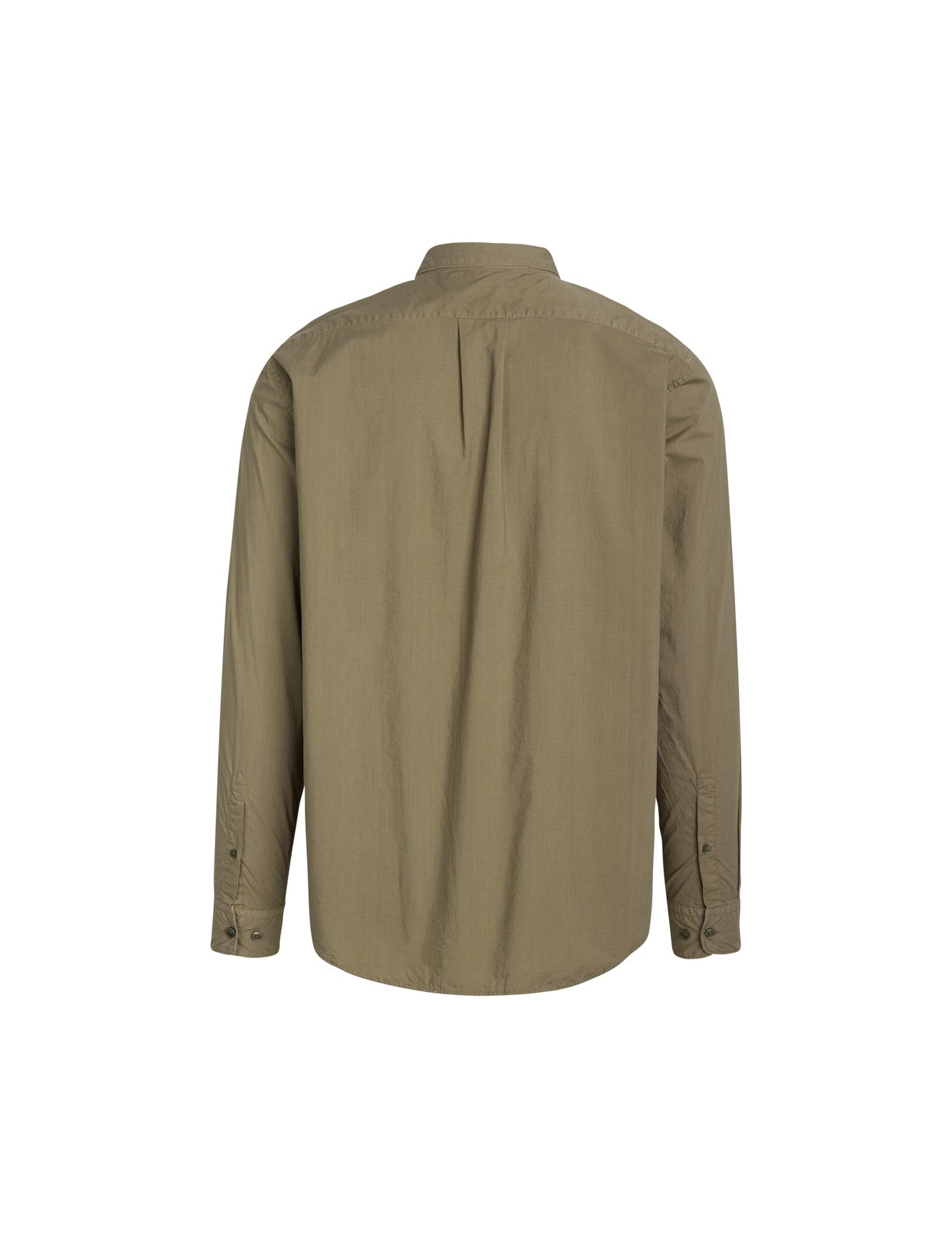 Cotton Poplin Malte Shirt,  Dusky Green