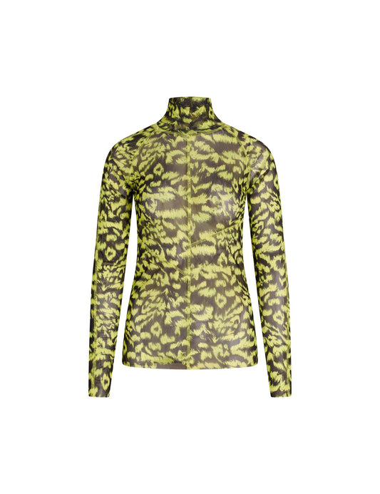 Jersey Mesh Kissingen Top AOP, Animal AOP Evening Primrose