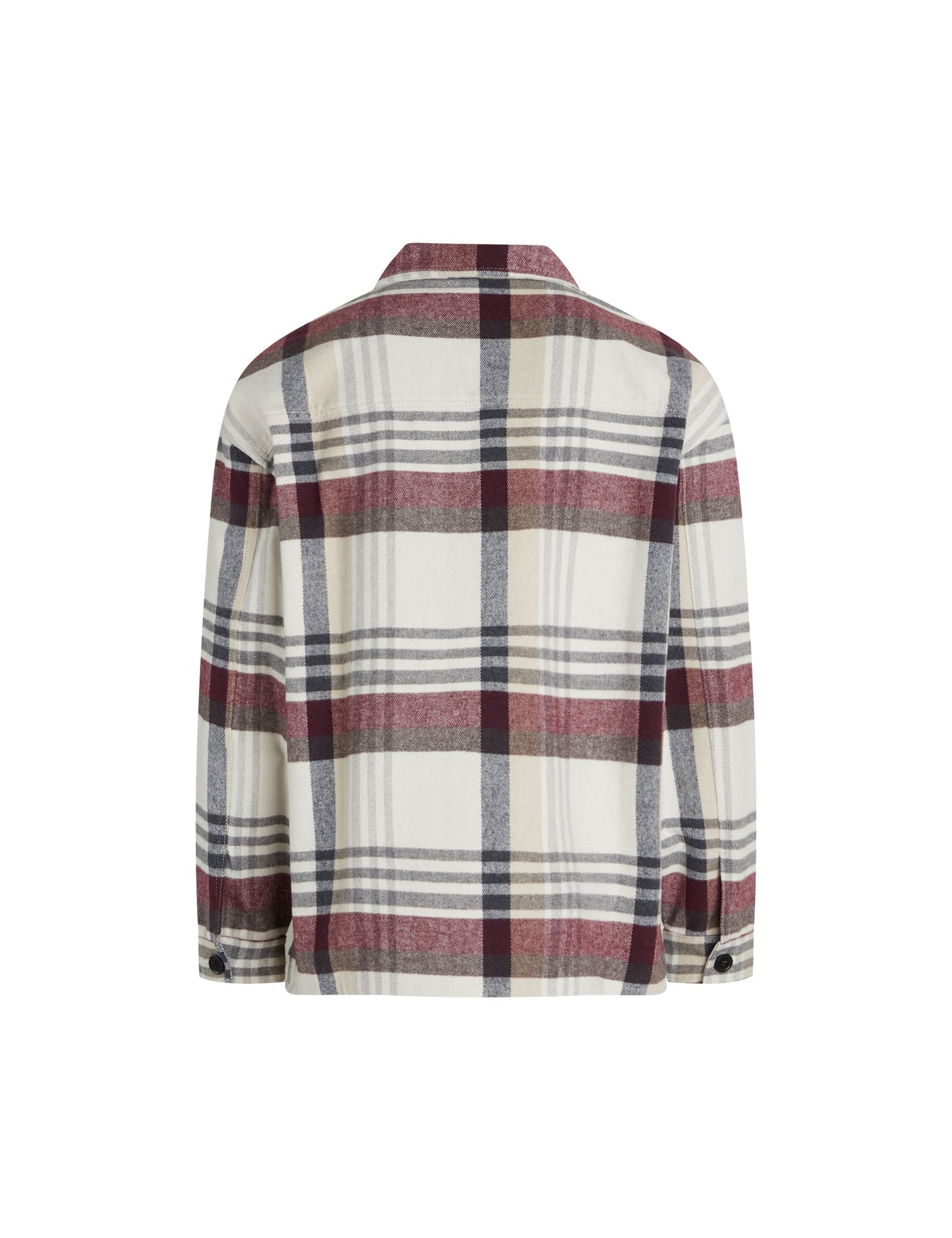 Heavy Brushed Mark Shirt,  Navy/Ecru Check