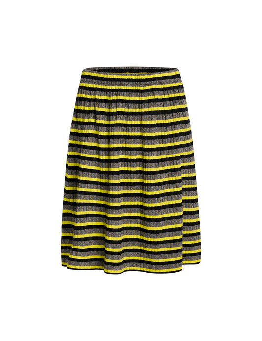 5x5 Lurex Stripe Sagalina Skirt,  5x5 Stripe Winter Moss