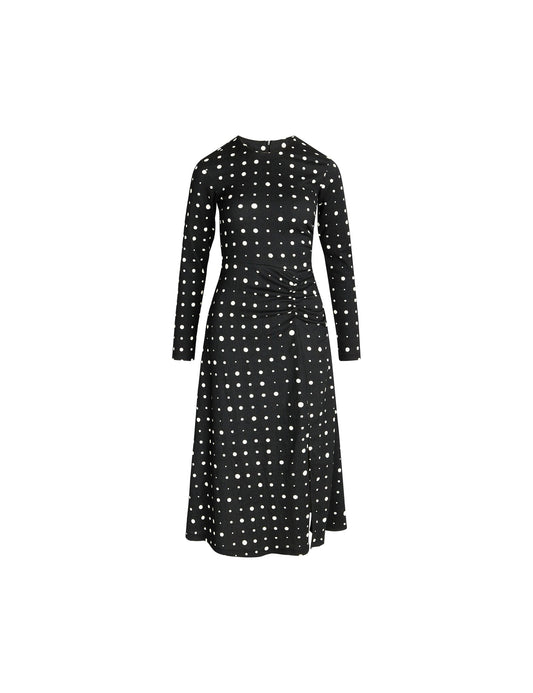 Pollux Beatriz Dress AOP, Mini Dot Play AOP/Black