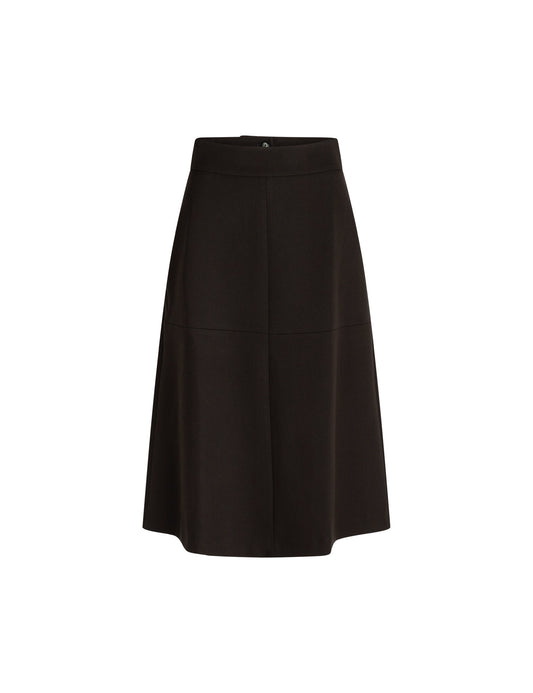 Soft Suiting Lunar Skirt,  Black