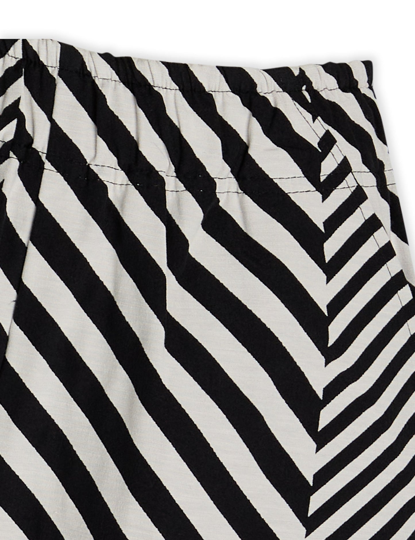 Mix Stripe Lilja Shorts,  Black/Cloud Dancer