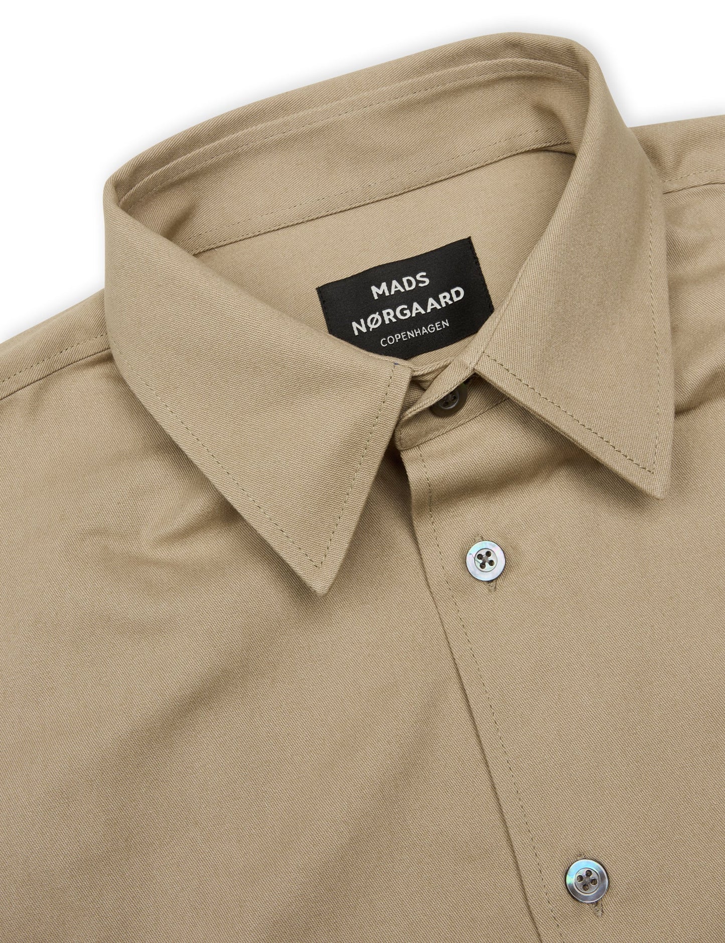 Crisp Twill Storm Work Shirt, Vintage Khaki