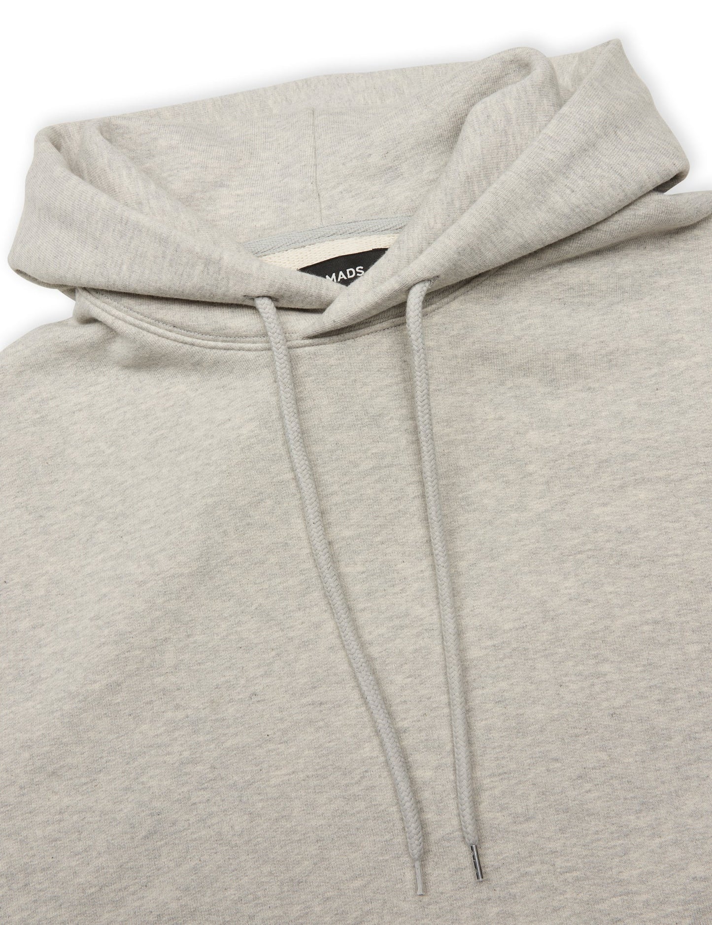 Heavy Vintage Drew Hood Sweat, Grey Melange