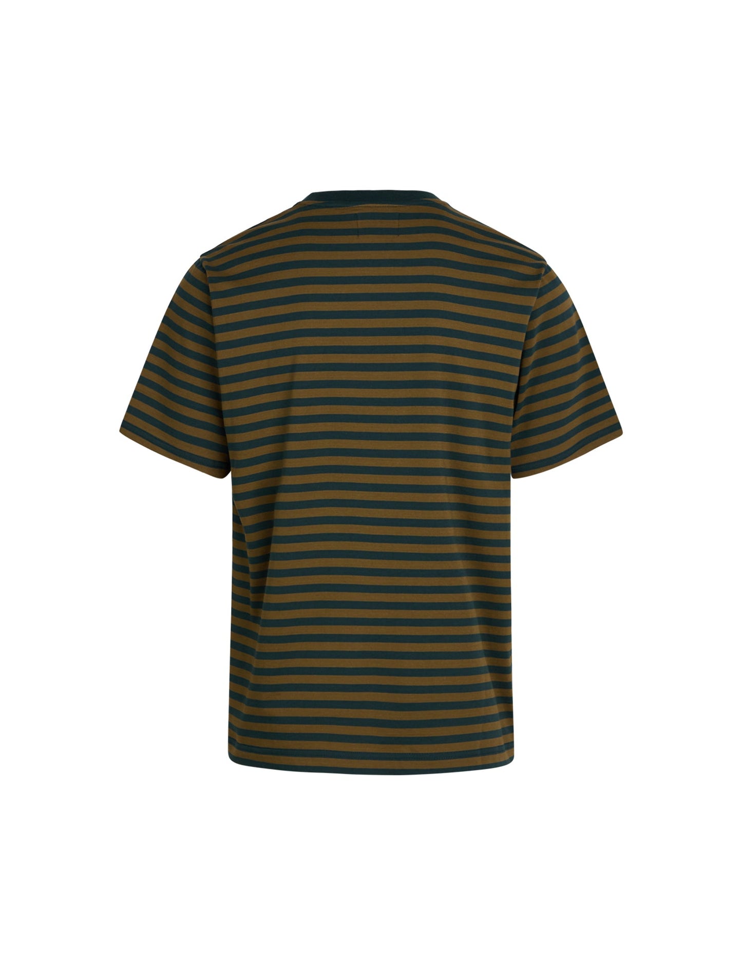 Organic Twin S Stripe  Logo Tee,  Magical Forest/Beech