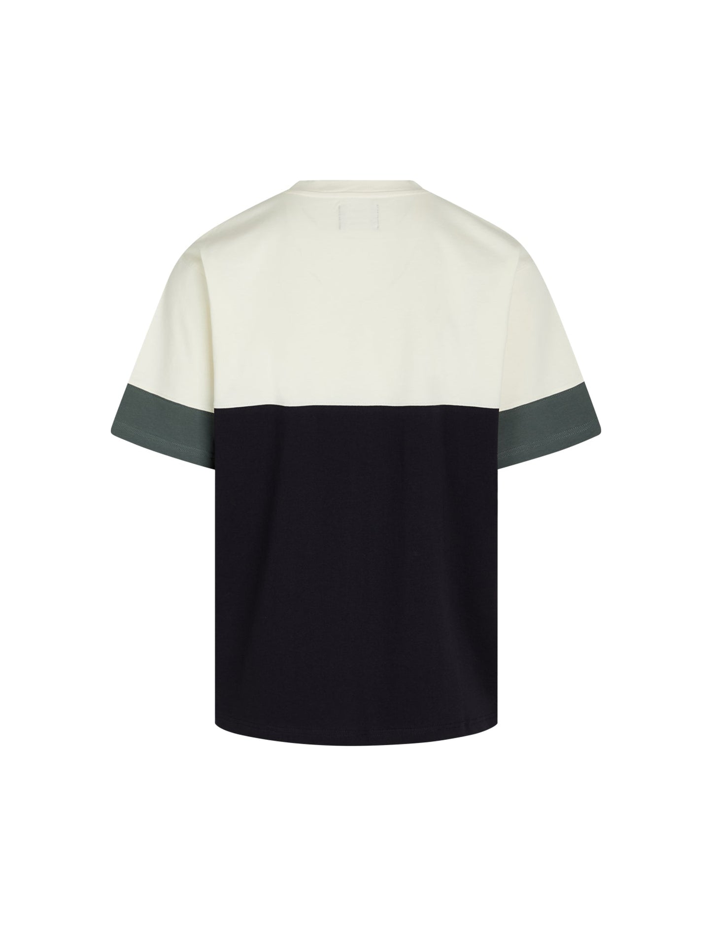 Combed Jersey Magnus Block Tee,  Deep Well/Vanilla Ice/Balsam G