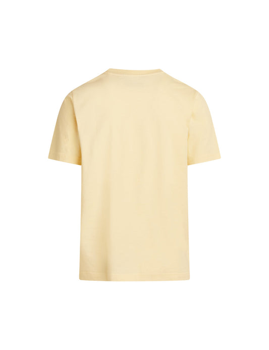 Heavy Twin Flower Tee,  Vanilla Custard