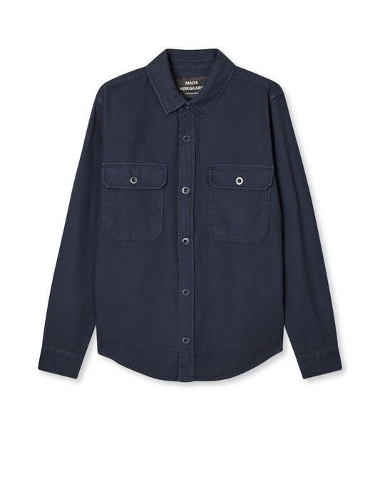 Dyed Canvas Skyler Shirt, Parisian Night