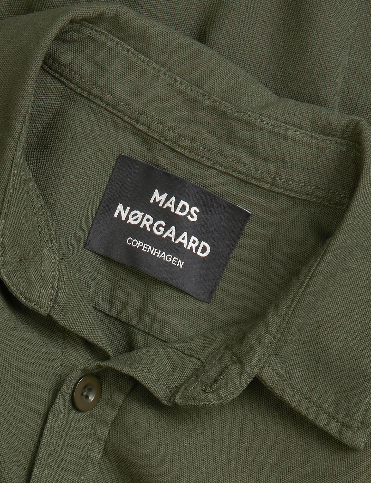 Dyed Canvas Skyler Shirt, Olive Night