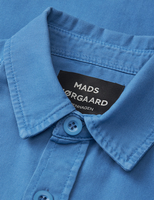 Dyed Canvas Skyler Shirt, Bright Cobalt