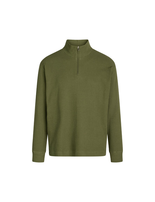 Waffle Swindon Sweat, Olivine