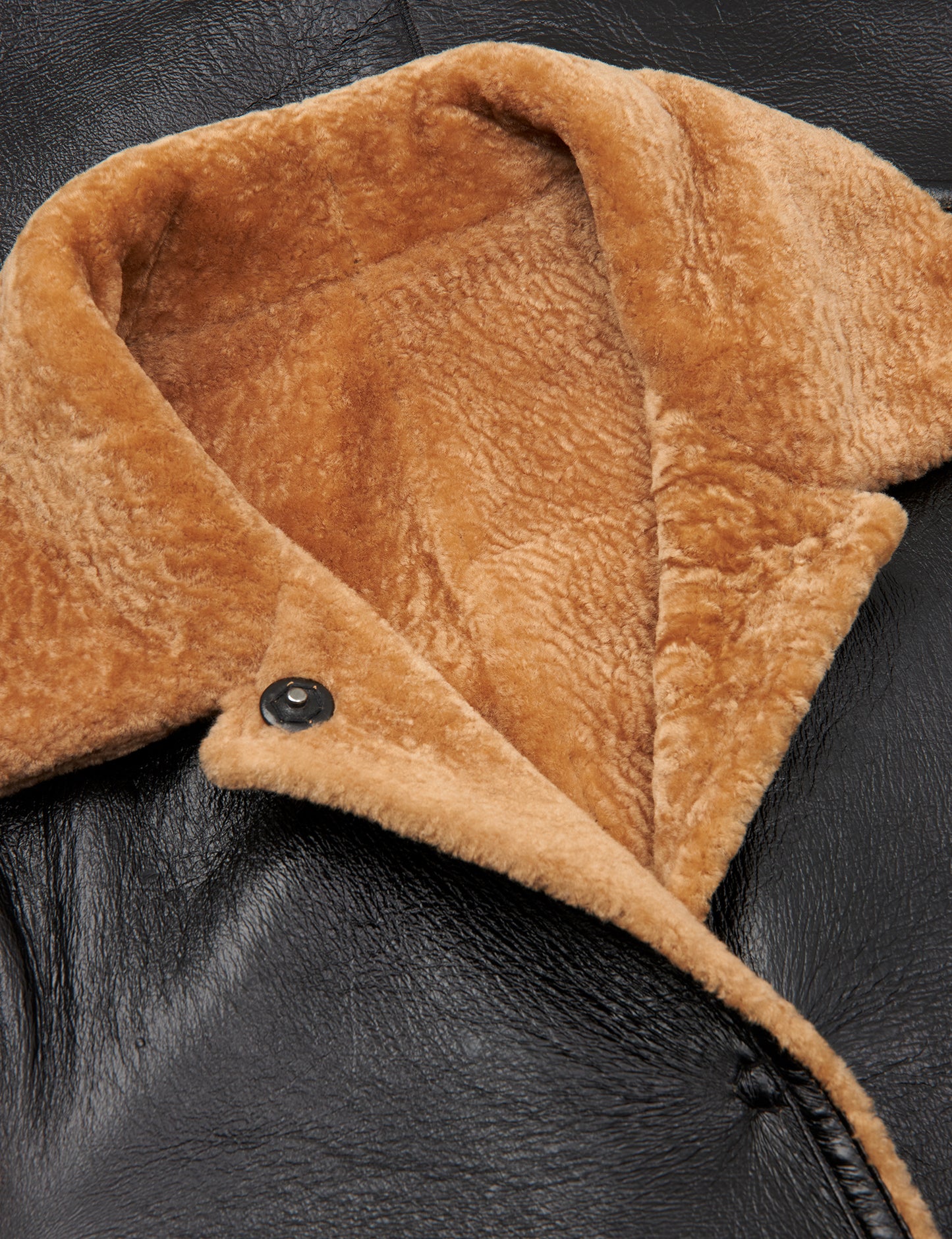 Tech Shearling Shany Coat, Black/Emperador