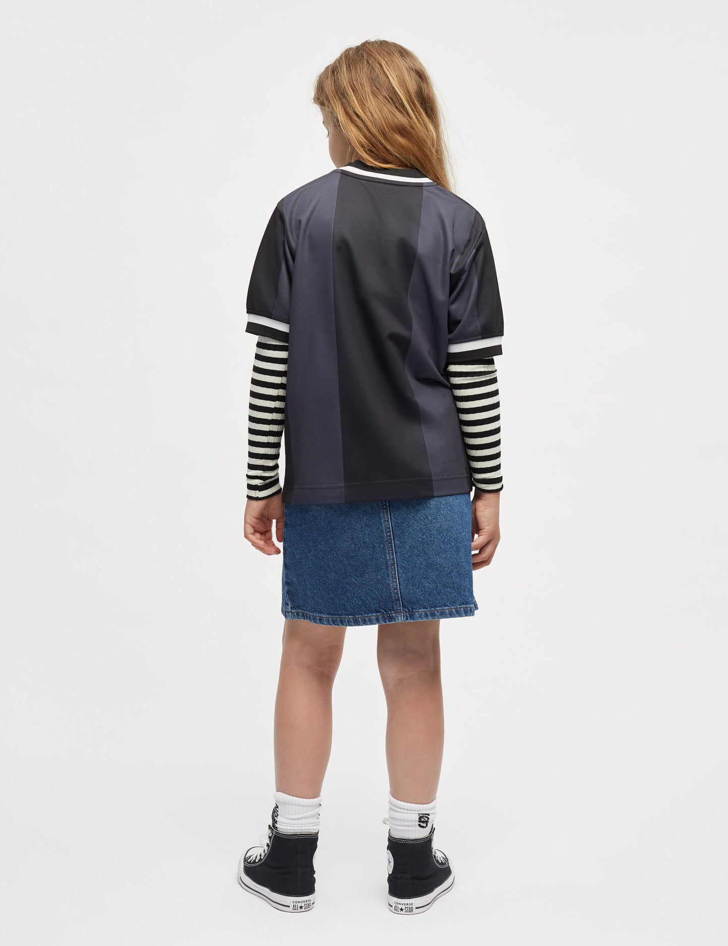 5x5 Classic Stripe Talika Top, Black/Vanilla Ice