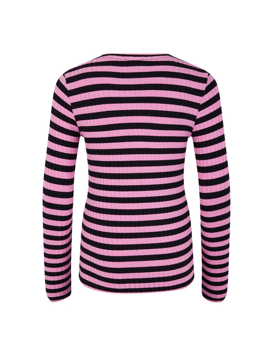 5x5 Classic Stripe Talika Top, 5x5 Stripe/Begonia Pink