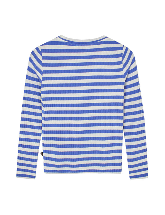 5x5 Classic Stripe Talika Top, Amparo Blue/ Vanilla Ice